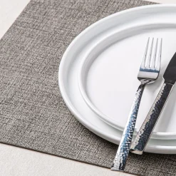 KSP Gather & Dine Luxe Leather Pvc Placemat (Grey)