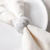 KSP Gather & Dine Marble Napkin Ring (White)