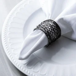 KSP Gather & Dine 'Nest' Napkin Ring (Black)
