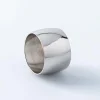 KSP Gather & Dine 'Round' Napkin Ring (Shiny Nickel)
