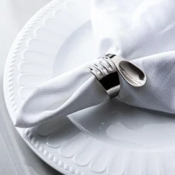 KSP Gather & Dine 'Spoon & Fork' Napkin Ring (Nickel)
