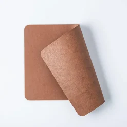 KSP Gather & Dine Supreme Leather Pvc Placemat (Coffee Brown)