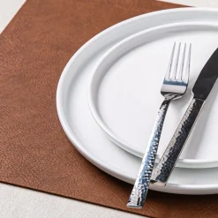 KSP Gather & Dine Supreme Leather Pvc Placemat (Coffee Brown)