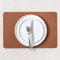 KSP Gather & Dine Supreme Leather Pvc Placemat (Coffee Brown)
