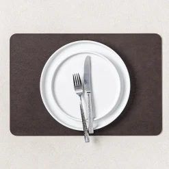 KSP Gather & Dine Supreme Leather Pvc Placemat (Dark Brown)