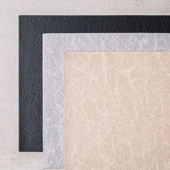 KSP Gather & Dine Textura Luxe Reversible Vinyl Placemat (Black)