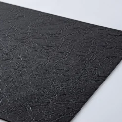 KSP Gather & Dine Textura Luxe Reversible Vinyl Placemat (Black)