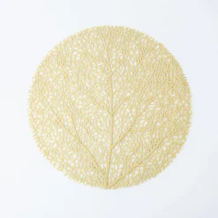 KSP Gather & Dine Tree Cut-Out Vinyl Placemat (Champagne Gold)