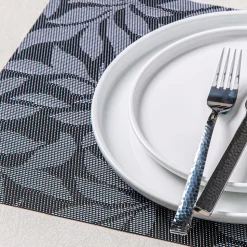 KSP Gather & Dine Vine Vinyl Placemat (Black)