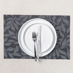 KSP Gather & Dine Vine Vinyl Placemat (Black)