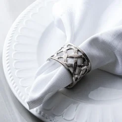 KSP Gather & Dine 'Weave' Napkin Ring (Nickel)