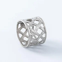 KSP Gather & Dine 'Weave' Napkin Ring (Nickel)