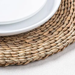KSP Gather & Dine Weave Rush Straw Placemat (Natural)