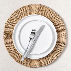 KSP Gather & Dine Weave Rush Straw Placemat (Natural)