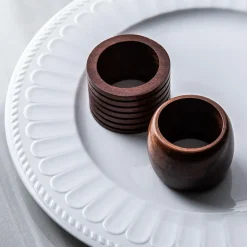 KSP Gather & Dine 'Wood' Napkin Ring (Natural Acacia)