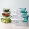 KSP Gem 'Round' Food Storage Container with Lid - Set of 6 (Clear)