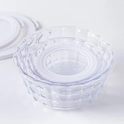 KSP Gem 'Round' Food Storage Container with Lid - Set of 6 (Clear)