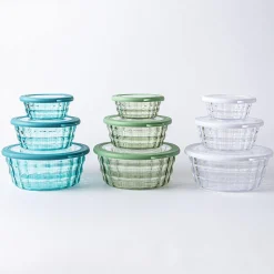 KSP Gem 'Round' Food Storage Container with Lid - Set of 6 (Clear)