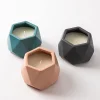 KSP Geode Citronella Candle Ceramic Pot 14 x 12.5 x 9.5 cm (Spice)