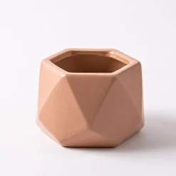 KSP Geode Citronella Candle Ceramic Pot 14 x 12.5 x 9.5 cm (Spice)