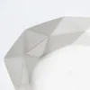 KSP Geometric Porcelain Bowl 34cm x 7cm (White)