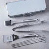 KSP Gourmet Bbq Tools In Aluminum Case - Set of 7 (Stainless Steel)