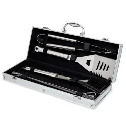 KSP Gourmet Bbq Tools In Aluminum Case - Set of 7 (Stainless Steel)