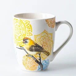 KSP Graphic 'Birds' Mug - Set of 4
