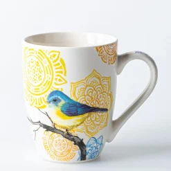 KSP Graphic 'Birds' Mug - Set of 4
