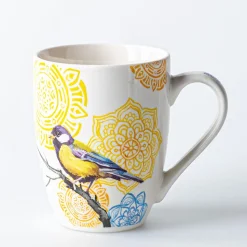 KSP Graphic 'Birds' Mug - Set of 4