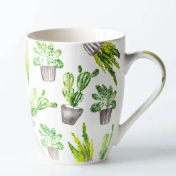 KSP Graphic 'Cactus' Mug - Set of 4