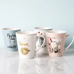 KSP Graphic 'Expression' Mug - Set of 4 (10.5oz.)