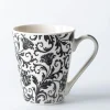 KSP Graphic 'Flora' Conical Mug (Black/White)