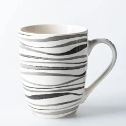 KSP Graphic 'Ikat' Mug - Set of 4 (Grey)