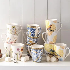 KSP Graphic 'Posey' Mug - Set of 4 (10.5oz.)