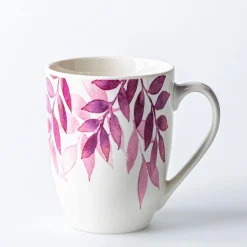 KSP Graphic 'Saison' Mug - Set of 4 (Green Pink Blue Red)
