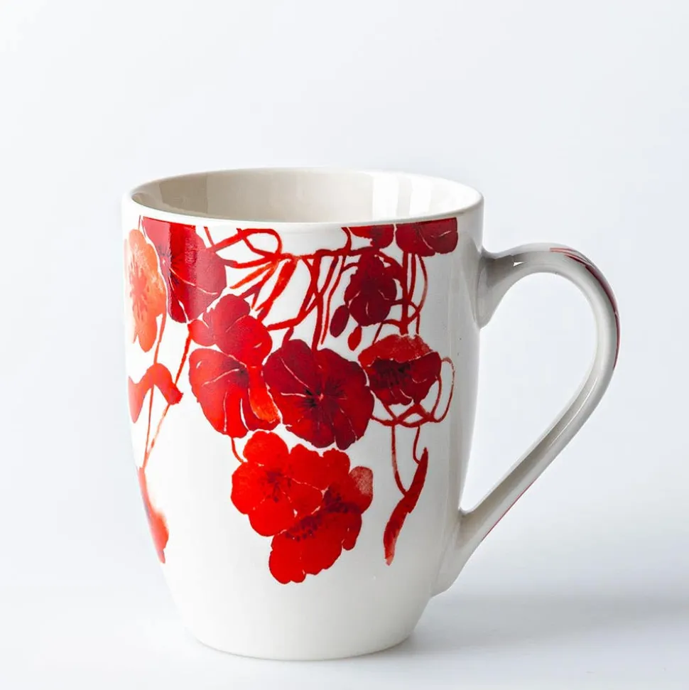KSP Graphic 'Saison' Mug - Set of 4 (Green Pink Blue Red)