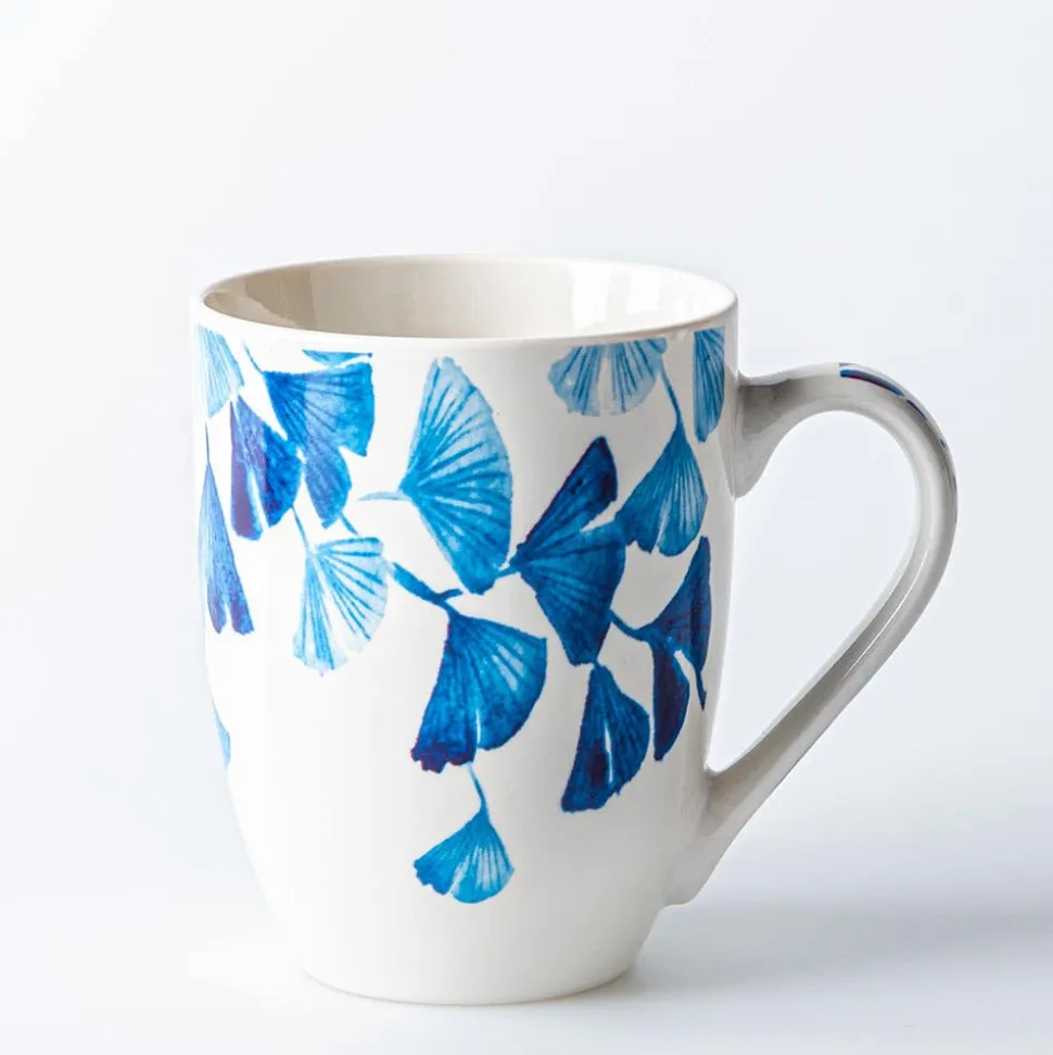 KSP Graphic 'Saison' Mug - Set of 4 (Green Pink Blue Red)