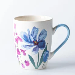KSP Graphic 'Spring Bouquet' Bullet Mug Set of 4
