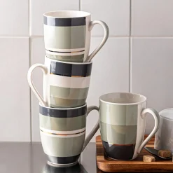 KSP Graphic 'Vista' Mug - Set of 4
