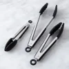 KSP Grip Silicone Tong - Set of 3 (Black)