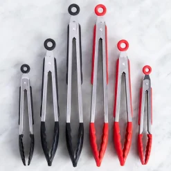 KSP Grip Silicone Tong - Set of 3 (Black)