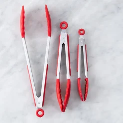 KSP Grip Silicone Tong - Set of 3 (Red)