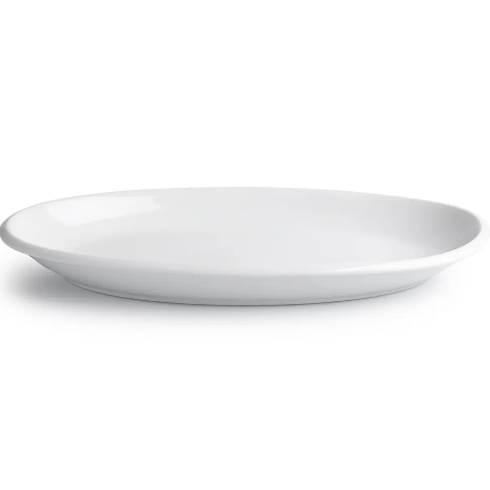 KSP Halo Porcelain Oval Platter (White)