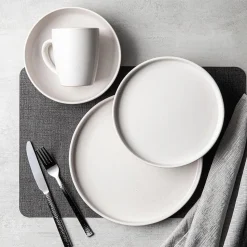KSP Hans Stoneware Dinnerware - Set of 16 (White)