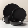 KSP Hans Stoneware Dinnerware - Set of 16 (Black)