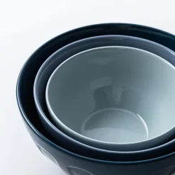 KSP Heirloom 'Faceted' Mixing Bowl - Set of 3 (Blue)
