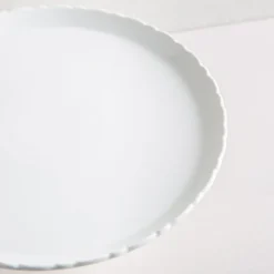 KSP Heritage Porcelain Cake Plate with Cover (White)