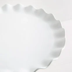 KSP Heritage Porcelain Footed Cake Plate (White)