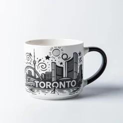 KSP Heritage 'Toronto' Ceramic Mug 470ml (Black/White)